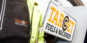 Target Fuels lorry and driver - suppliers of AdBlue diesel additives and engine oils to Hauliers, Essex, UK